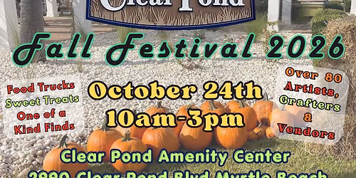 Clear Pond Fall Festival 2026