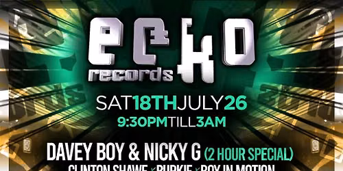 Ecko Records presents Speedgarage & Bassline classics