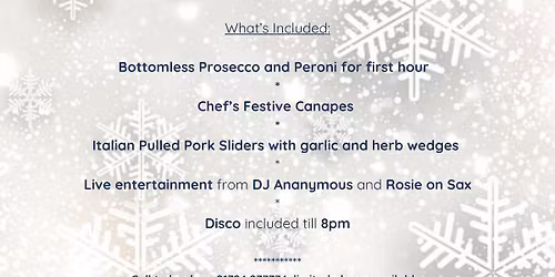 Snow and Sparkle Christmas Party