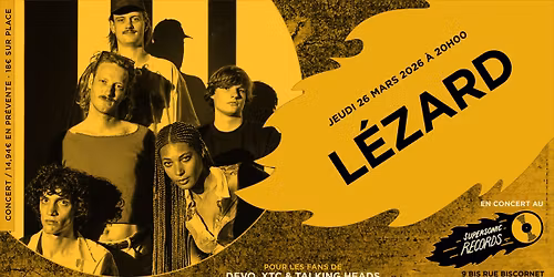 L\u00e9zard en concert au Supersonic Records \u00b7 Paris