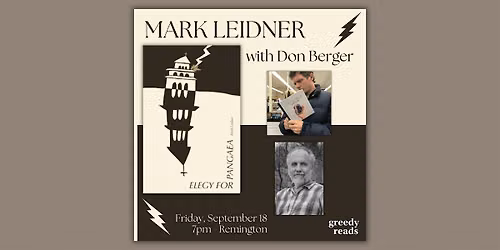 Mark Leidner presents ELEGY FOR PANGAEA