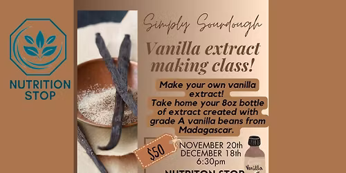 Vanilla Extract Making Class