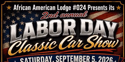 African American Lodge #024 Labor Day car show