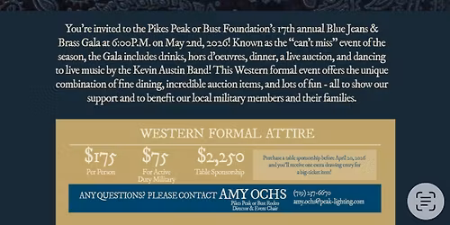 Blue Jeans and Brass Gala 