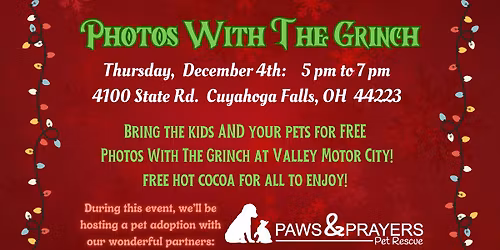 Photos With the Grinch & Pet Adoption - FREE EVENT!