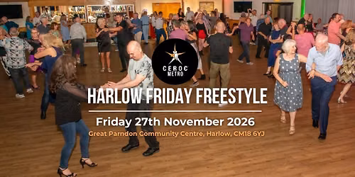 Harlow Friday Freestyle - Friday 27th November 2026