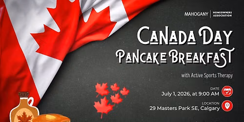 Mahogany's Canada Day Pancake Breakfast