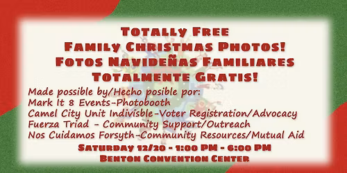 Totally Free Family Christmas Photos at Christmas For the City