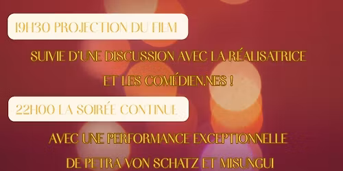 PROJECTION "CHRONIQUE D'UN \u00c9T\u00c9" + Performance Misungui \u00d7 Petra Von Schatz