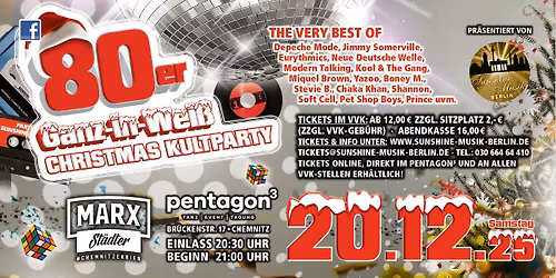 80er Ganz-in-Wei\u00df Christmas Kultparty Chemnitz