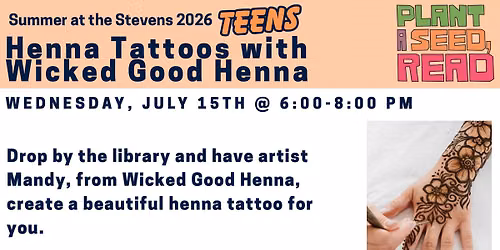 TEEN Henna Tattoos with Wicked Good Henna