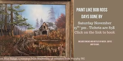 Paint like Bob Ross Days gone by 