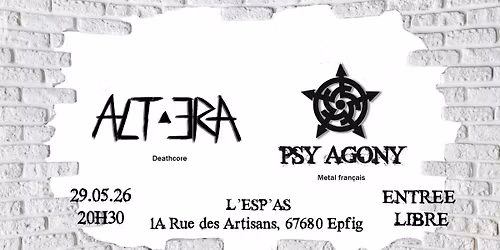 Concert metal gratuit Alt-Era & Psy Agony