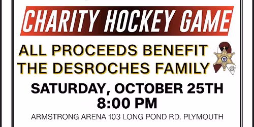 Plymouth County Charity Hockey Game vs Plymouth PD\/ FD
