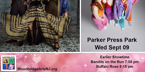 Bandits on the Run & Buffalo Rose co-bill in Parker Press Park