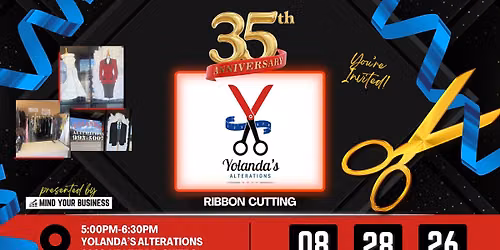 Ribbon Cutting - Yolanda's Alterations, presented by Mind Your Business