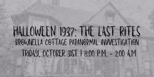 Halloween 1937: The Last Rites