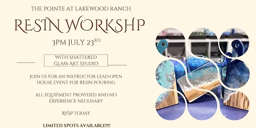 Instructor Lead Resin Pouring Workshop
