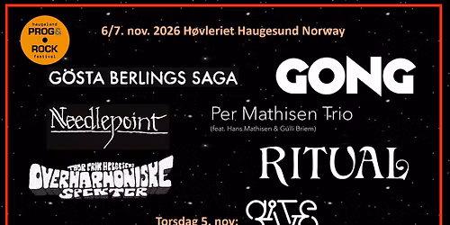 Haugaland Prog & Rockfestival 2026