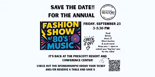 September Save the date  Annual WCR Annual Fashion Show