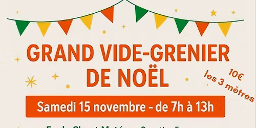 Vide Grenier de No\u00ebl, \u00c9cole \u00c9l\u00e9mentaire Claret Mateos (Ferme de Croze) sur Vitrolles 