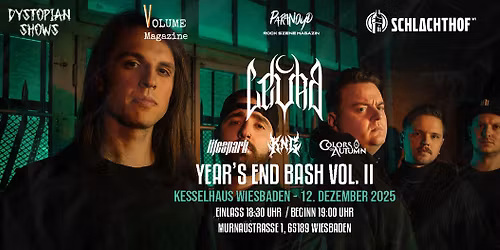 Year's End Bash Vol. II: Leyka \/ Lifespark \/ Colors of Autumn & Support \u2022 Kreativfabrik Wiesbaden