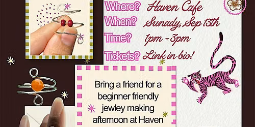 Wire Ring Making at Haven Caf\u00e9