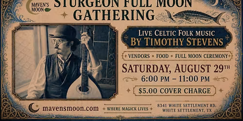 Sturgeon Full Moon Gathering and Vendor Pop Up