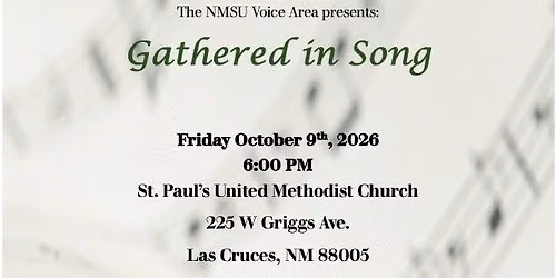 NMSU Voice Area presents Gathered in Song