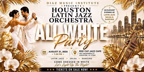 All White Party | Houston Latin Jazz Orchestra Live at Red Cat Jazz Caf\u00e9