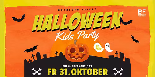 Halloween Kids Party Bayreuth 2025 von 15 bis 18 Uhr