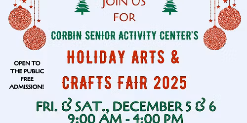 Annual Holiday Arts & Crafts Show \ud83c\udfa8 A Two-Day Craft Extravaganza!