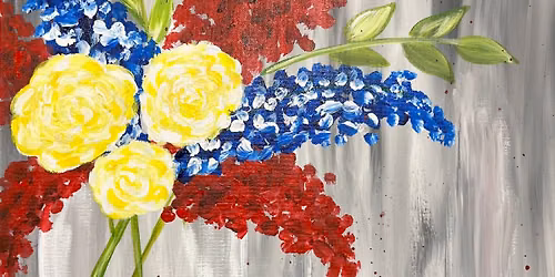 Let\u2019s Paint - Red, White & Bloom - Ages 21+ - Cedar City Elks Lodge 6-8pm