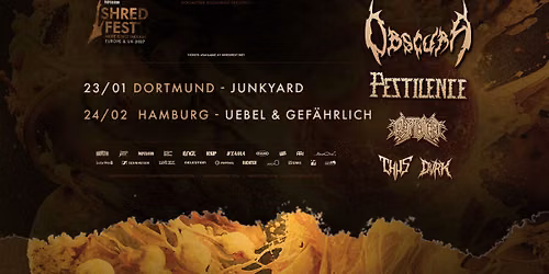 Shred Fest - Obscura - Junkyard Dortmund