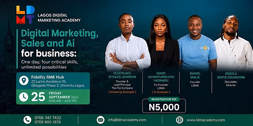 Digital Marketing, Sales & AI for Business By Lagos Digital Marketing