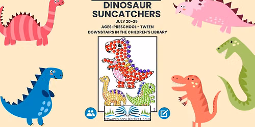 Drop In Craft: Dinosaur Gem Suncatchers
