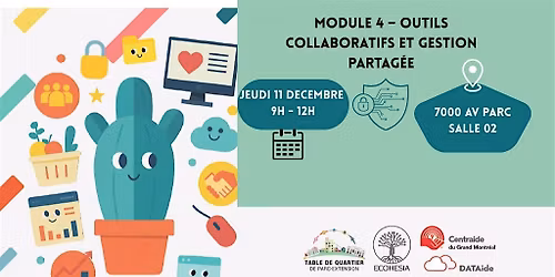 MODULE 4 \u2014 Outils collaboratifs et gestion partag\u00e9e