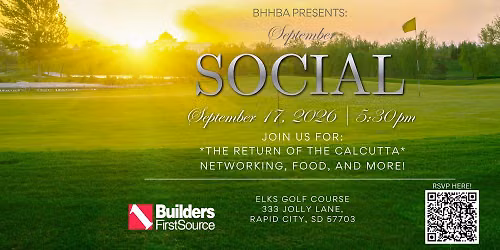 September Social at Elks Golf Course