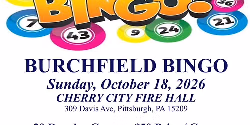 Burchfield Bingo Fall 2026