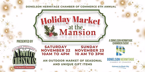 Holiday Market at the Mansion