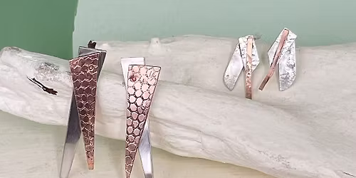 Natural Texture Earrings and Pendants - Christmas session!