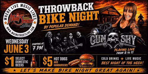 Throwback Bike Night at Main Street Station