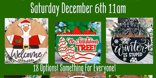 Paint a Holiday Door Hanger! 18 options \u2764\ufe0f