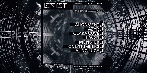 EXIST pres. AZYR, Alignment, Onlynumbers, Clara Cuv\u00e9 & more
