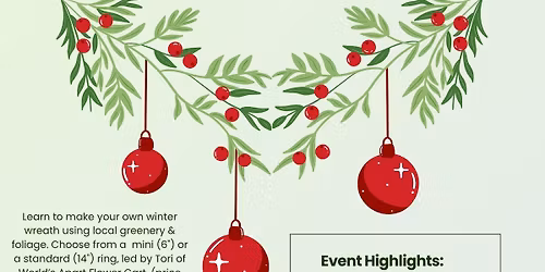 Winter Wreath Workshop @ Pono Bowl Co.