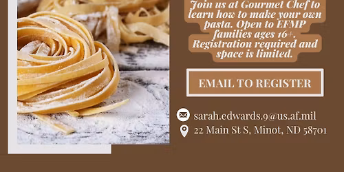 EFMP 16+ Pasta Making Class 