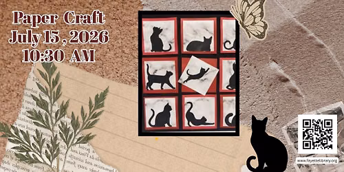 Paper Craft: Cat Silhouettes
