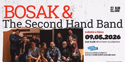Bosak & The Second Hand Band @ SAX!