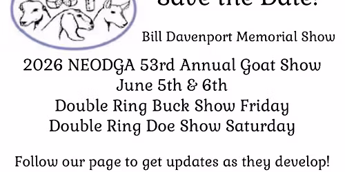 NEODGA 53rd Annual Goat Show