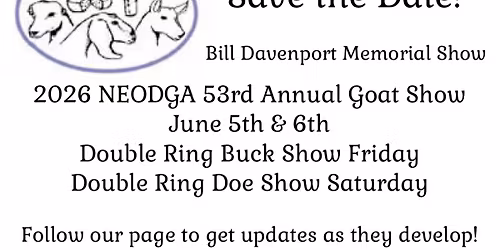 NEODGA 53rd Annual Goat Show